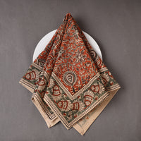 Pedana Kalamkari Block Printed Cotton Napkin (18 x 18 in) 07