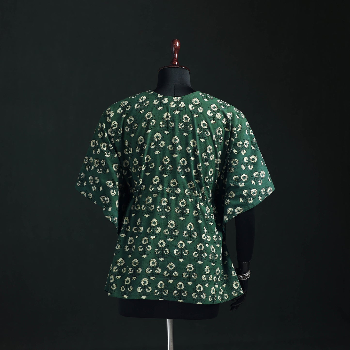 Akola Hand Block Print Natural Dyed Cotton Kaftan (Short) 51