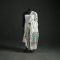 Handloom Chanderi Silk Handpainted Madhubani Dupatta with Zari Border 32