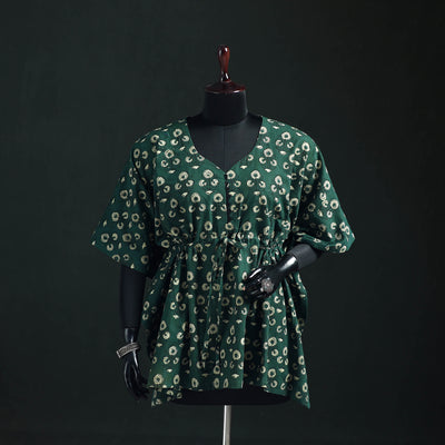Akola Hand Block Print Natural Dyed Cotton Kaftan (Short) 52