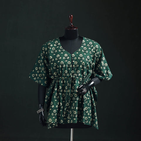 Akola Hand Block Print Natural Dyed Cotton Kaftan (Short) 52