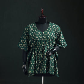 Akola Hand Block Print Natural Dyed Cotton Kaftan (Short) 52