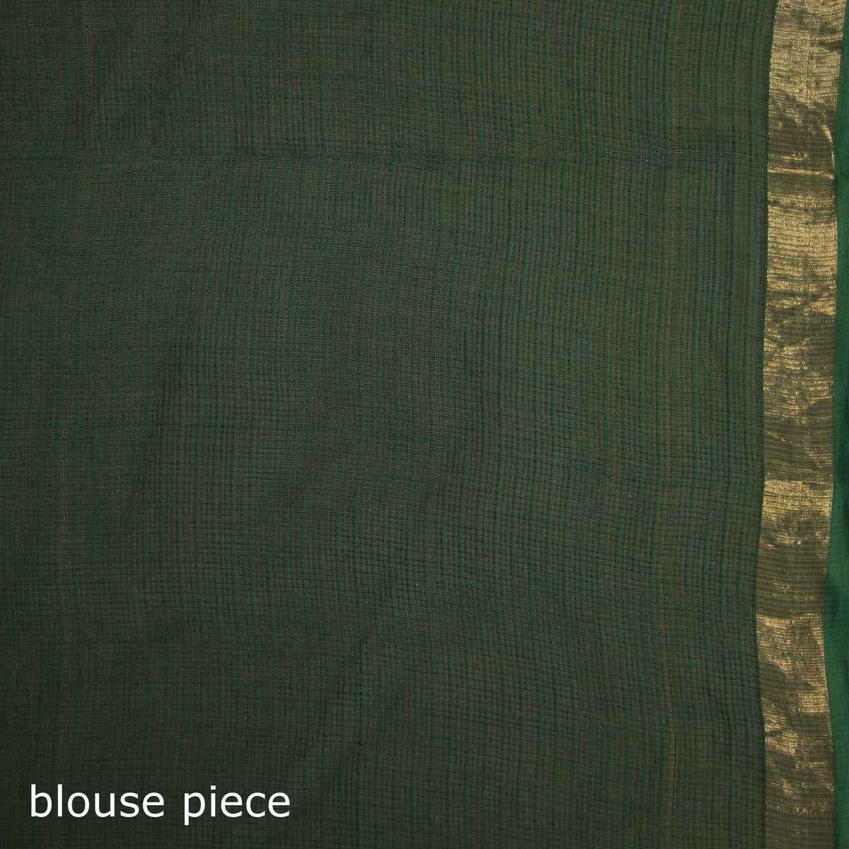Green - Kota Doria Cotton Leheriya Tie-Dye Saree with Blouse Piece & Earrings 07