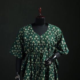 Akola Hand Block Print Natural Dyed Cotton Kaftan (Short) 52