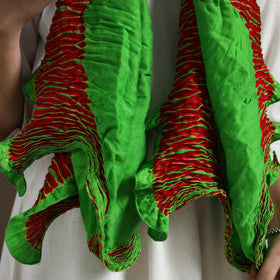  Multicolor Tie & Dye Gajji Silk Shibori Stole