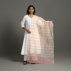 Traditional Manipuri Weave Cotton Handloom Stole 18