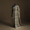 Pedana Hand Block Print Natural Dyed Cotton Kalamkari Saree 02