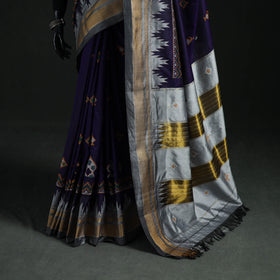 Ilkal Weave Kasuti Work Silk Cotton Zari Border Saree with Blouse Piece 14
