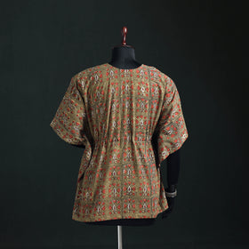 Akola Hand Block Print Natural Dyed Cotton Kaftan (Short) 53