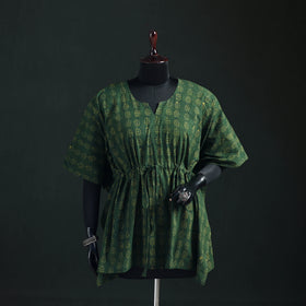 Akola Hand Block Print Natural Dyed Cotton Kaftan (Short) 54