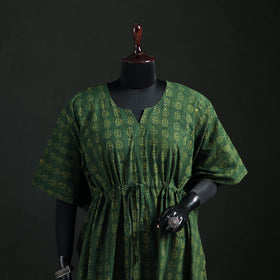 Akola Hand Block Print Natural Dyed Cotton Kaftan (Short) 54