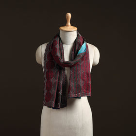 Reversible Silk Bengal Hand Kantha Stitch Stole 123