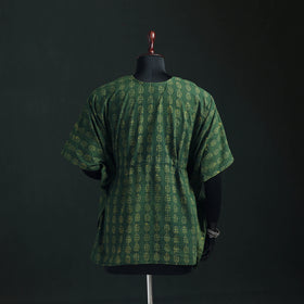 Akola Hand Block Print Natural Dyed Cotton Kaftan (Short) 54