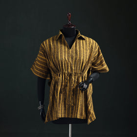 Akola Hand Block Print Natural Dyed Cotton Kaftan (Short) 55