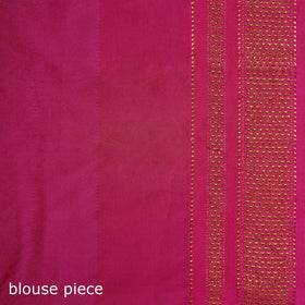 Ilkal Weave Kasuti Work Silk Cotton Zari Border Saree with Blouse Piece 16
