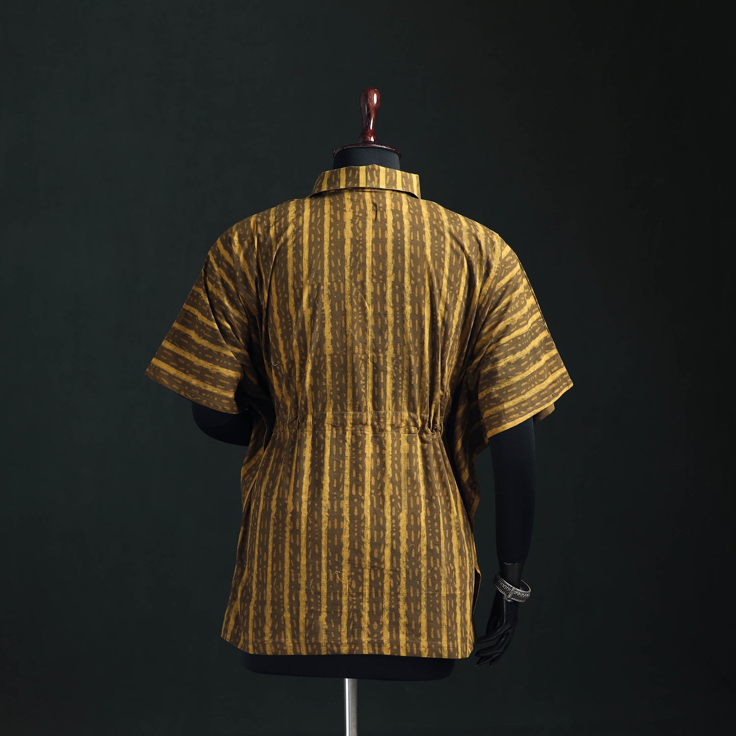 Akola Hand Block Print Natural Dyed Cotton Kaftan (Short) 55