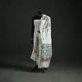 Handloom Chanderi Silk Handpainted Madhubani Dupatta with Zari Border 37