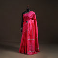 Pink - Mangalagiri Handwoven Pure Silk Pattu Saree 24
