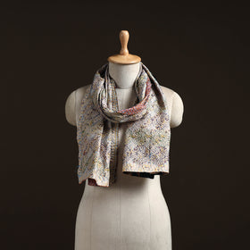 Reversible Silk Bengal Hand Kantha Stitch Stole 133