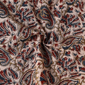 Buy Beige Pedana Kalamkari Block Printed Cotton Napkin (18 x 18 in) 18
