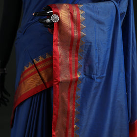Ilkal Weave Silk Cotton Zari Border Saree with Blouse Piece 18