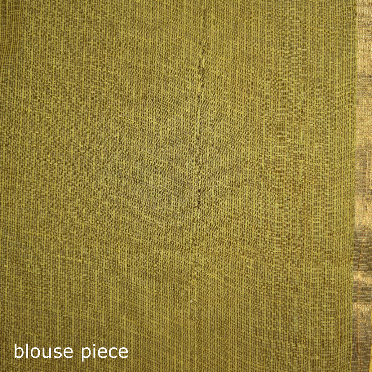 Yellow - Kota Doria Cotton Leheriya Tie-Dye Saree with Blouse Piece & Earrings 12