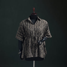 Akola Hand Block Print Natural Dyed Cotton Kaftan (Short) 57