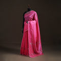 Pink - Mangalagiri Handwoven Pure Silk Pattu Saree 26