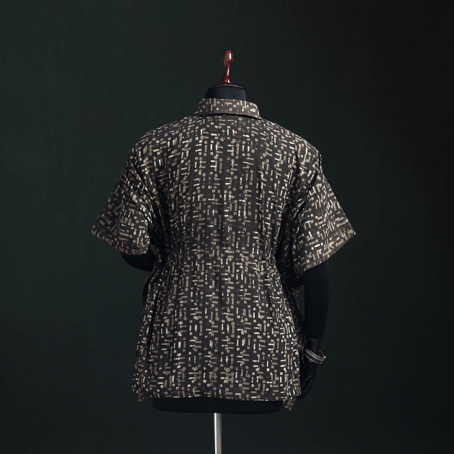 Akola Hand Block Print Natural Dyed Cotton Kaftan (Short) 57