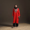 Kashmiri Sozni Hand Embroidered Handwoven Merino Wool Pheran 17
