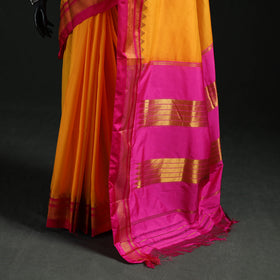 Ilkal Weave Silk Cotton Zari Border Saree with Blouse Piece 20