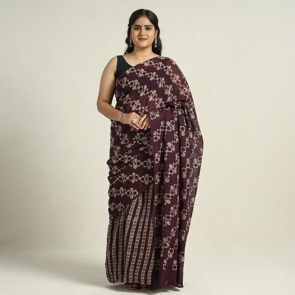 Batik Print Saree