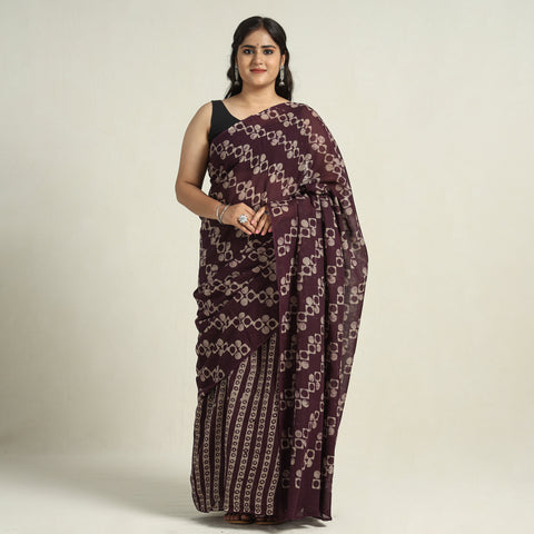 Batik Print Saree