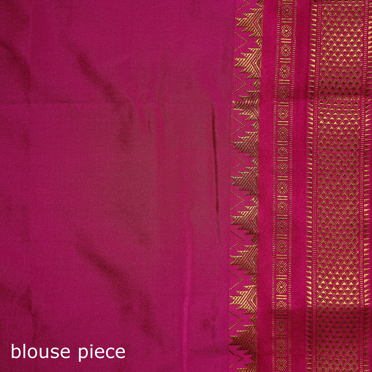 Ilkal Weave Silk Cotton Zari Border Saree with Blouse Piece 20