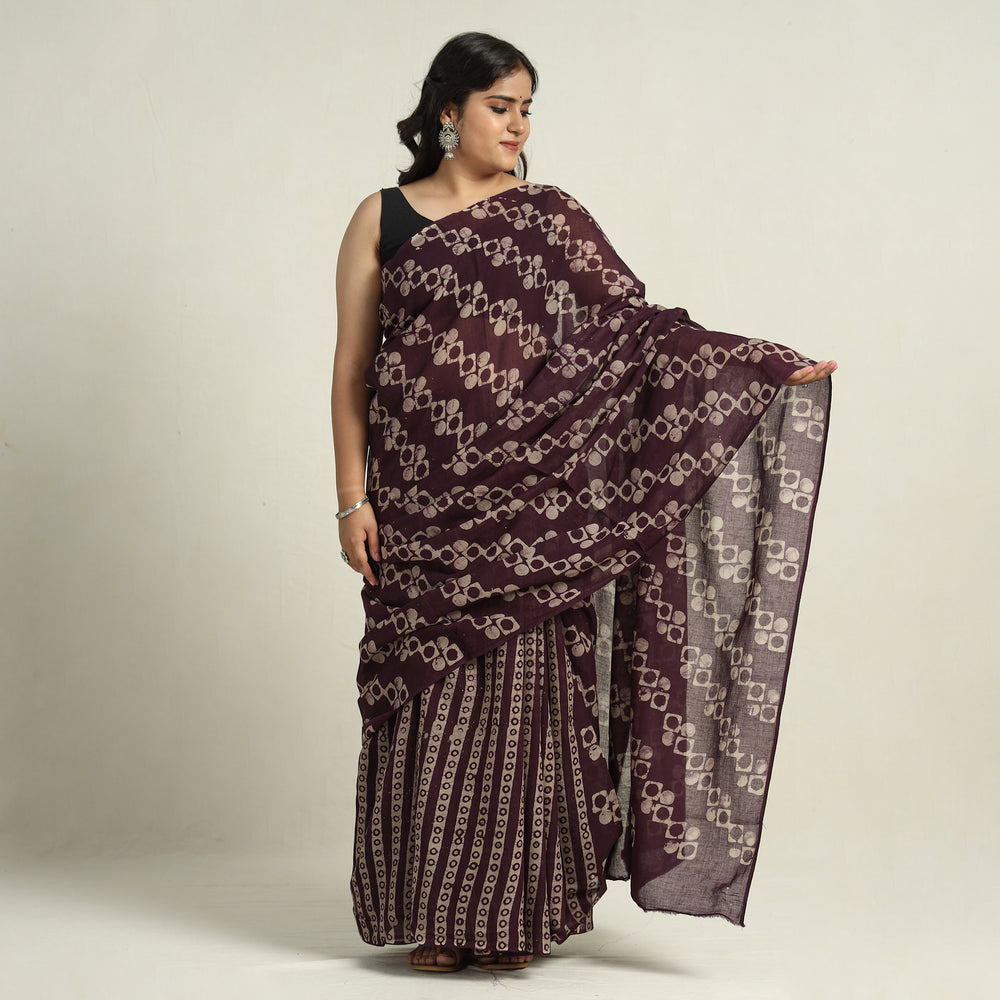 Batik Print Saree