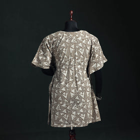 Akola Hand Block Print Natural Dyed Cotton Kaftan (Medium) 58