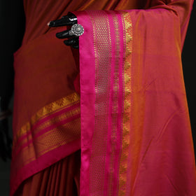 Ilkal Weave Silk Cotton Zari Border Saree with Blouse Piece 21