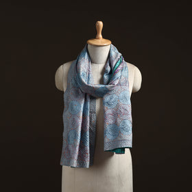 Reversible Silk Bengal Hand Kantha Stitch Stole 149