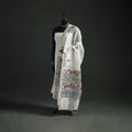 Handloom Chanderi Silk Handpainted Madhubani Dupatta with Zari Border 43
