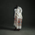 Handloom Chanderi Silk Handpainted Madhubani Dupatta with Zari Border 44