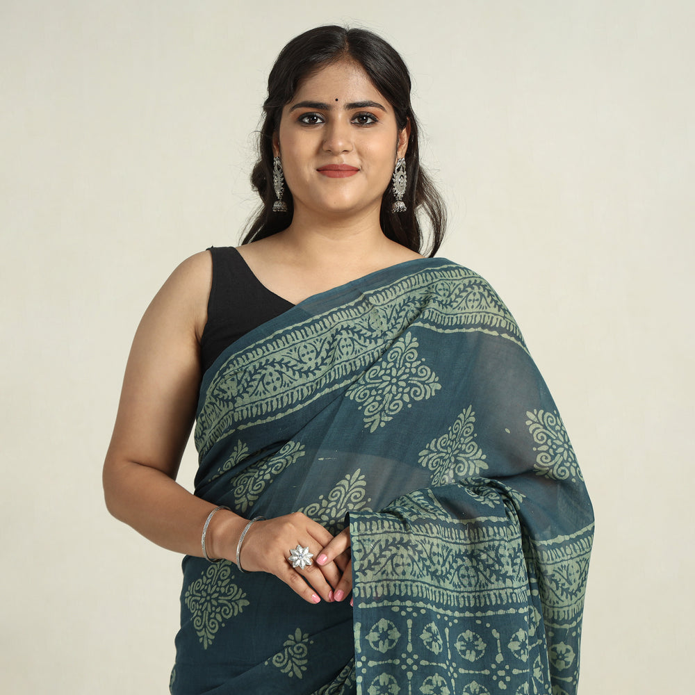 Batik Print Saree