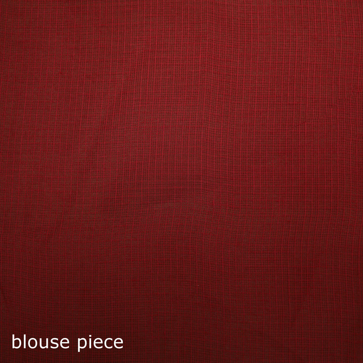 Red - Nazaakat Kota Doria Cotton Plain Saree with Blouse Piece & Earrings 16