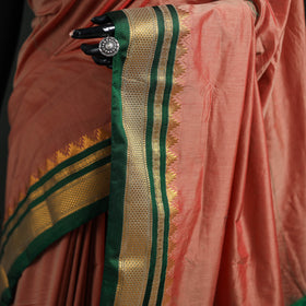 Ilkal Weave Silk Cotton Zari Border Saree with Blouse Piece 23