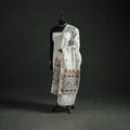 Handloom Chanderi Silk Handpainted Madhubani Dupatta with Zari Border 45