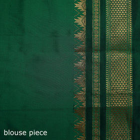 Ilkal Weave Silk Cotton Zari Border Saree with Blouse Piece 23