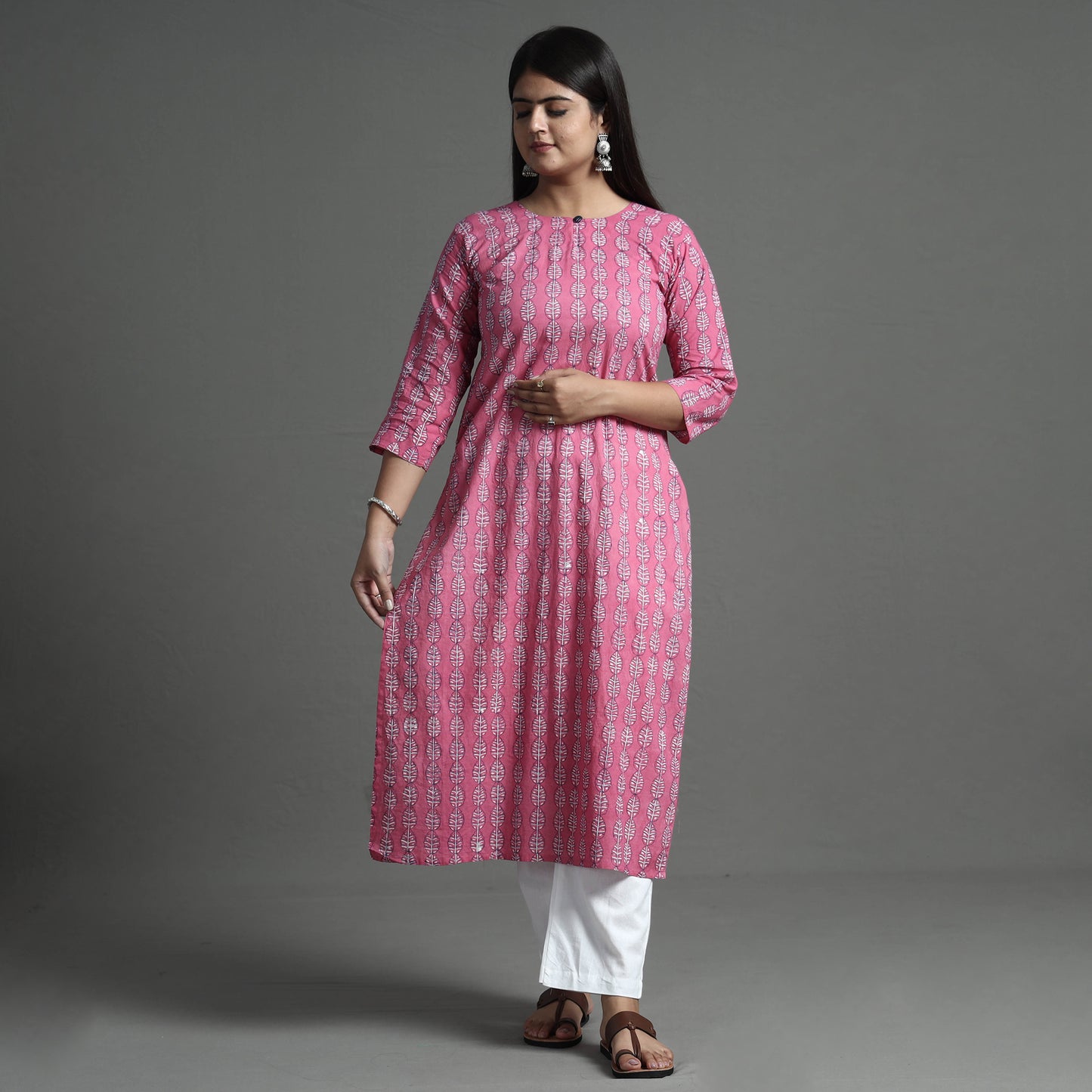  Akola Hand Block Printed  Kurta