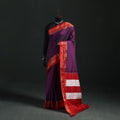 Ilkal Weave Silk Cotton Zari Border Saree with Blouse Piece 24