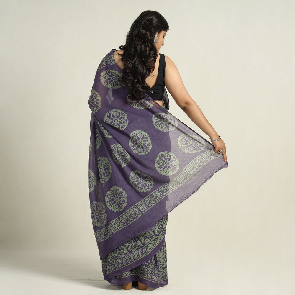 Batik Print Saree