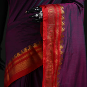 Ilkal Weave Silk Cotton Zari Border Saree with Blouse Piece 24