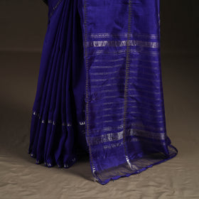 Blue - Mangalagiri Handwoven Pure Silk Pattu Saree 30